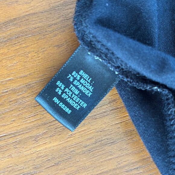 Vintage 2000s Express Black Silver Pattern Midi Dress Satin Waistband Size S - Picture 6 of 9